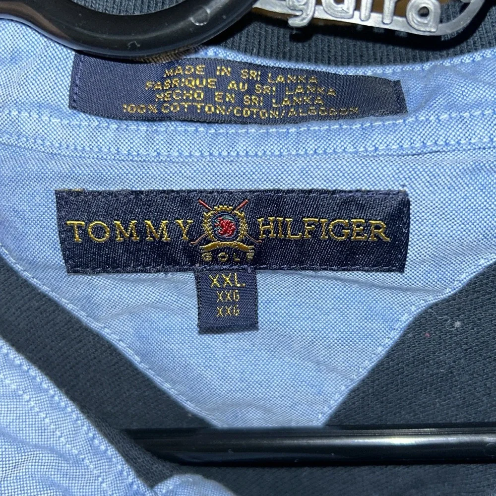 Mens Tommy Hilfiger long sleeved polo shirt. “ The Crossings “ on the chest. 2X - Picture 4 of 6